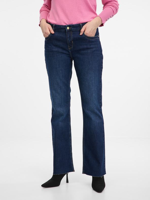 Orsay Tmavomodré dámske bootcut džínsy ORSAY