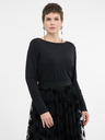 Orsay Čierne dámske tričko s dlhým rukávom ORSAY