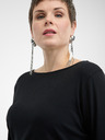 Orsay Čierne dámske tričko s dlhým rukávom ORSAY