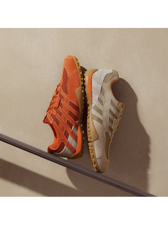 Geox Oranžové pánske tenisky Geox Snake Original