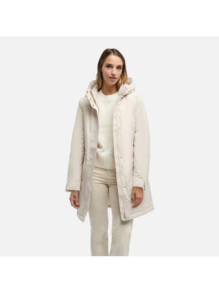 Geox Krémová dámska parka Geox Spherica
