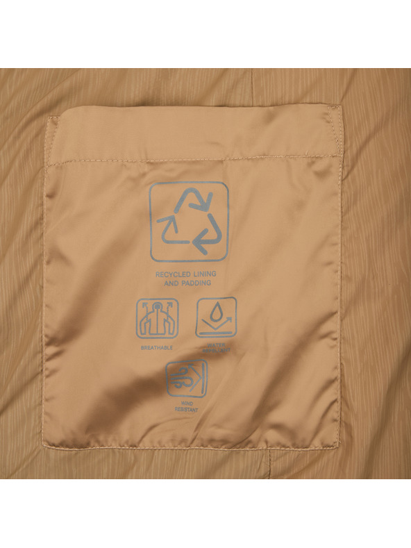 Geox Svetlohnedá dámska prešívaná bunda Geox Zosma