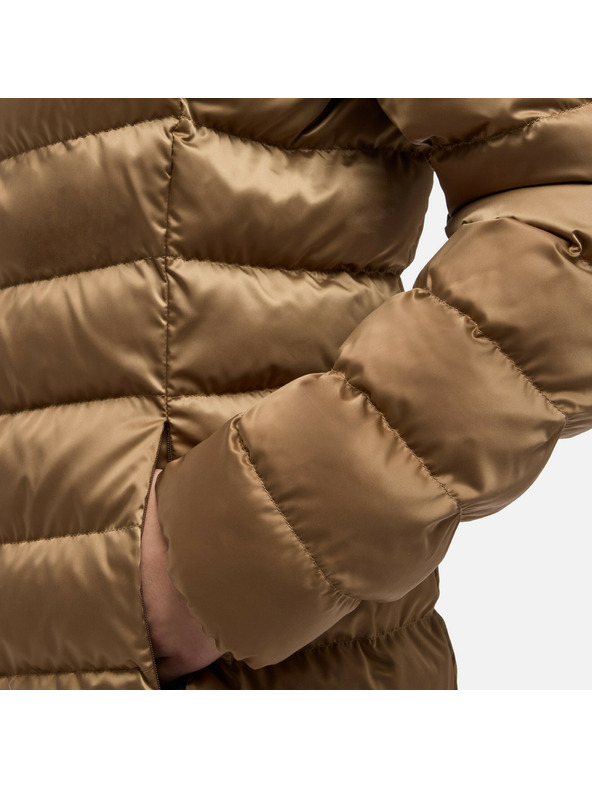 Geox Svetlohnedá dámska prešívaná bunda Geox Zosma