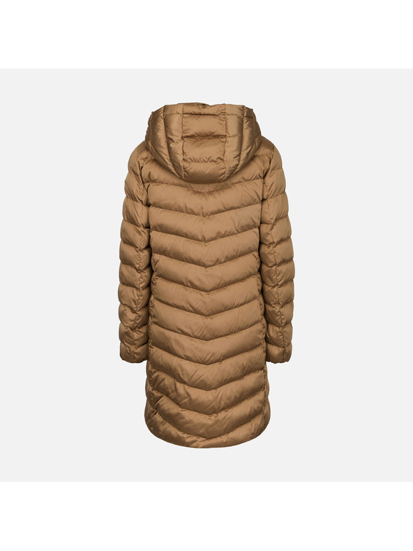 Geox Svetlohnedá dámska prešívaná bunda Geox Zosma