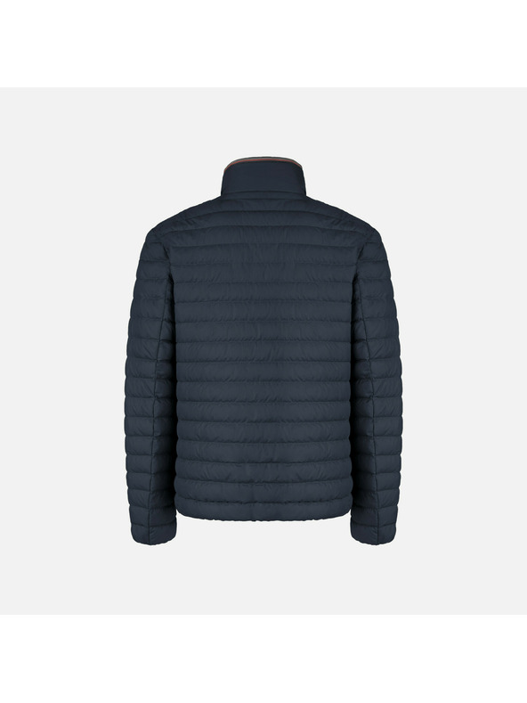 Geox Tmavě modrá pánská prešívaná bunda Geox Warrens