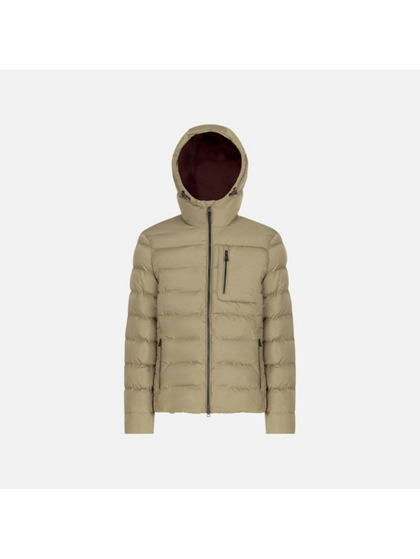 Geox Béžová pánská prešívaná bunda Geox Snake