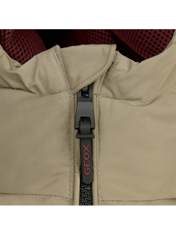 Geox Béžová pánská prešívaná bunda Geox Snake