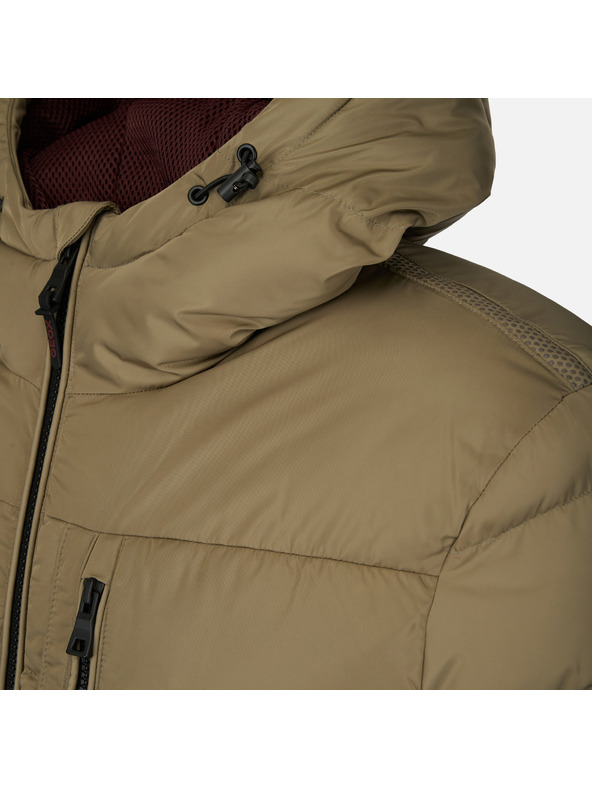 Geox Béžová pánská prešívaná bunda Geox Snake