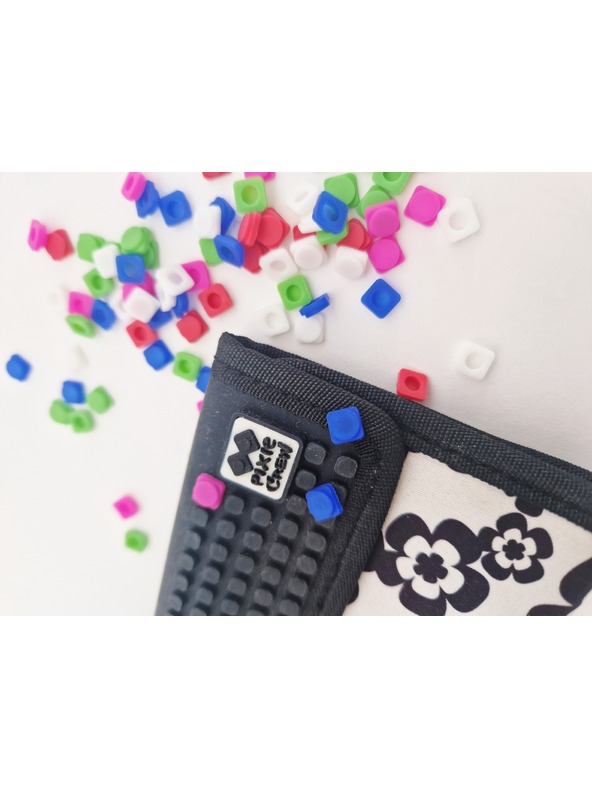 PIXIE CREW PIXIE CREW kreatívna peňaženka čiernobiele kvety