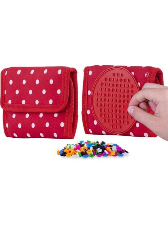 PIXIE CREW PIXIE CREW peňaženka červená s bielymi bodkami