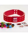 PIXIE CREW PIXIE CREW romantický pixelový náramok lásky červený
