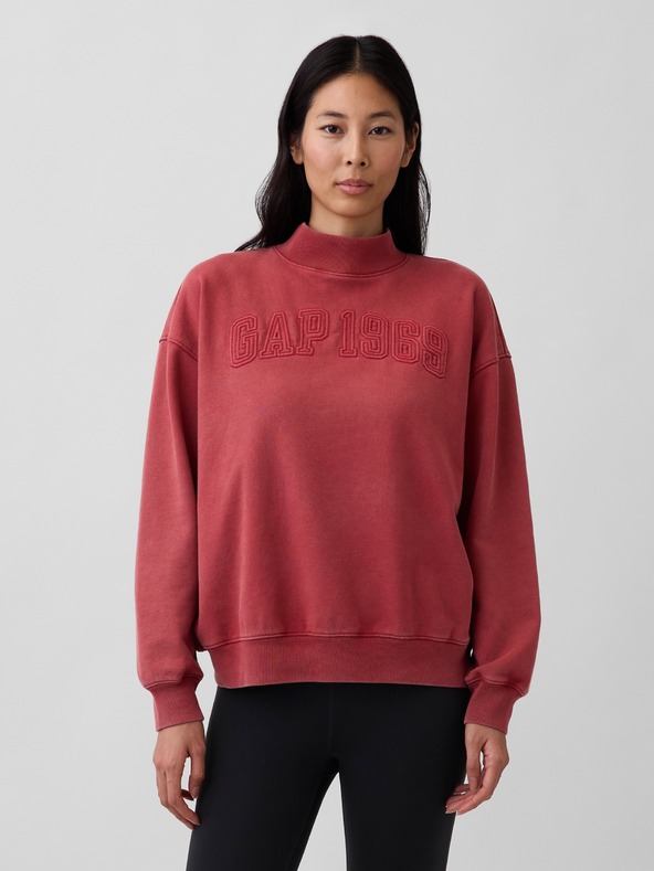 GAP Oversize mikina s logom Heavyweight GAP