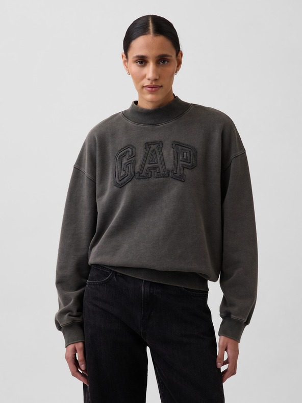GAP Oversize mikina s logom Heavyweight GAP