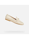 Geox Krémové dámske mokasíny Geox New Palmaria