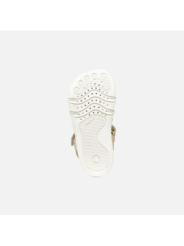 Geox Béžové dievčenské barefoot sandále Geox Sandal Steppieup