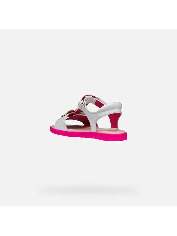 Geox Biele dievčenské sandále Geox Joyfoot