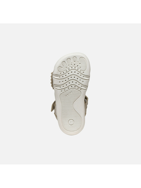 Geox Béžové dievčenské barefoot sandále Geox Sandal Steppieup