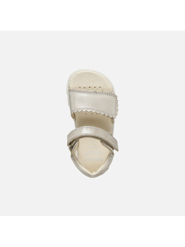 Geox Béžové dievčenské barefoot sandále Geox Sandal Steppieup