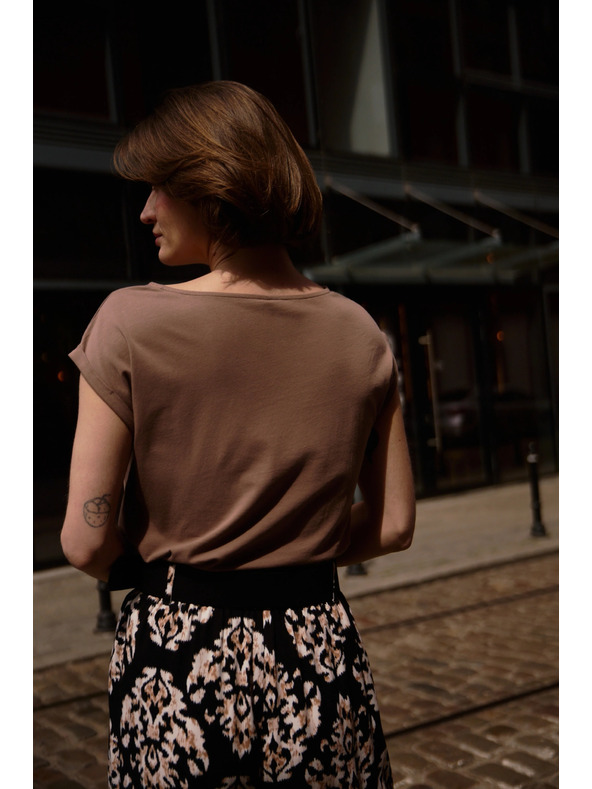 Moodo Svetlohnedý top Moodo