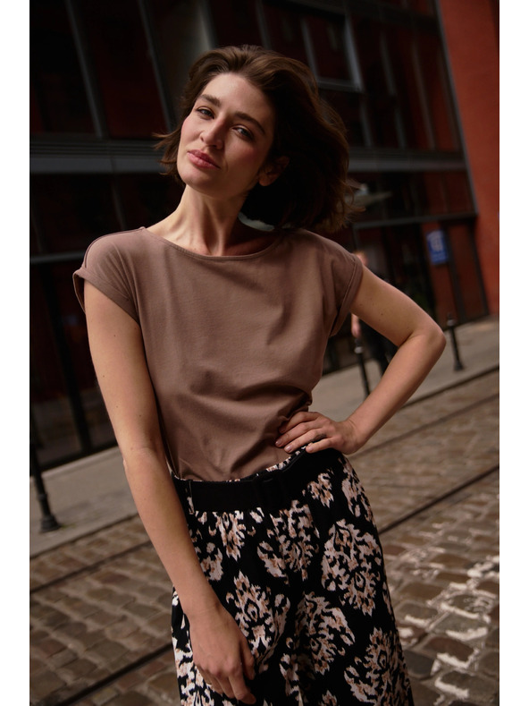 Moodo Svetlohnedý top Moodo