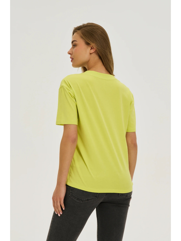 Moodo Žltý top so V-výstrihom Moodo