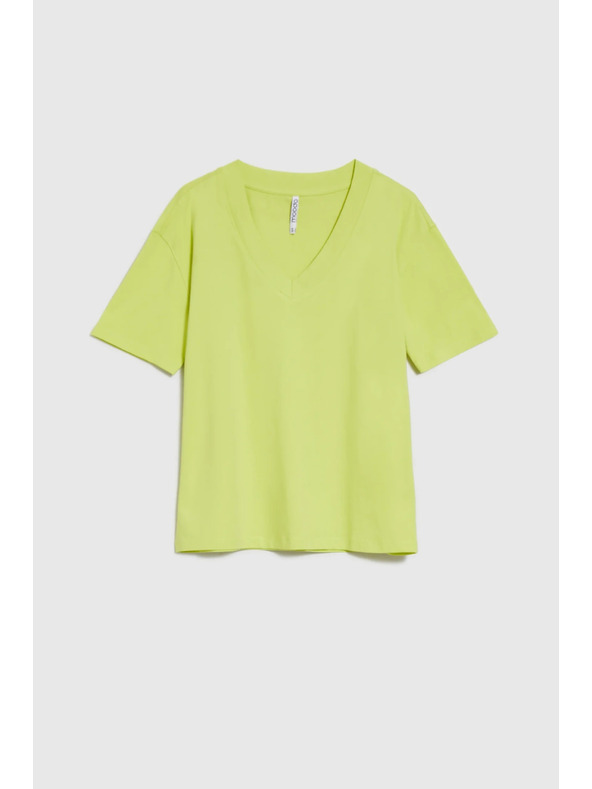 Moodo Žltý top so V-výstrihom Moodo