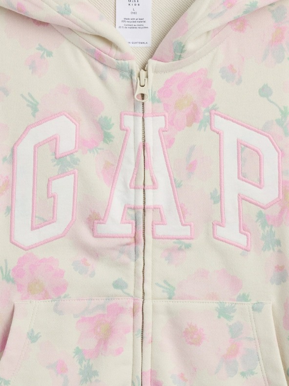 GAP Detská mikina na zips s logom GAP