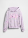 GAP Detská mikina s logom a fleece GAP