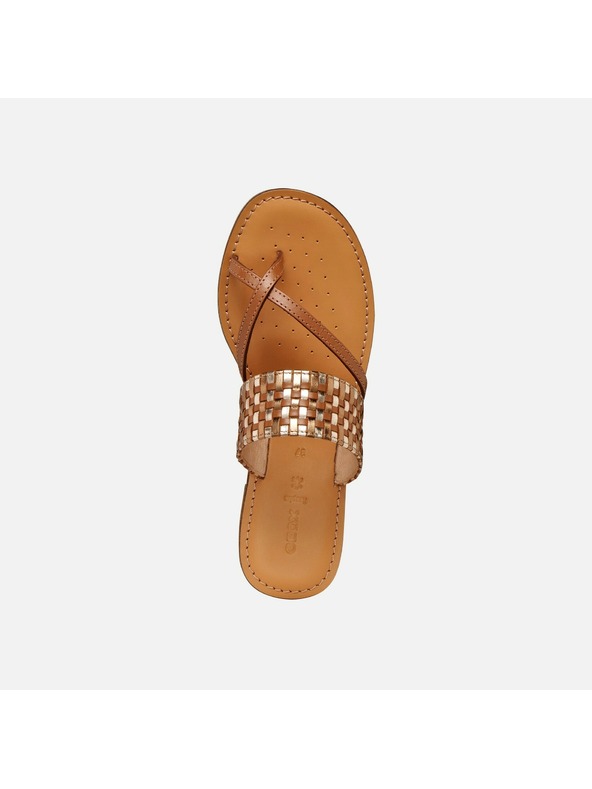 Geox Hnedé dámske sandále Geox Maddalusiac