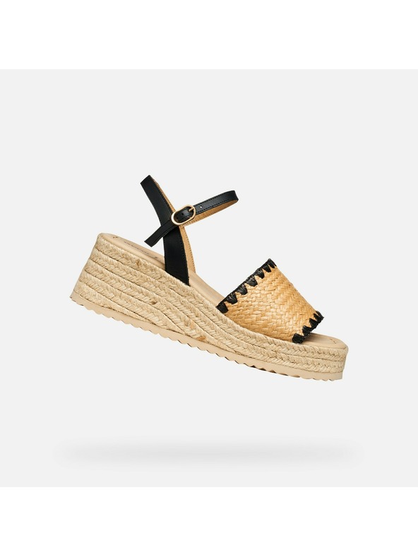 Geox Čierne dámske sandále Geox Alemeria