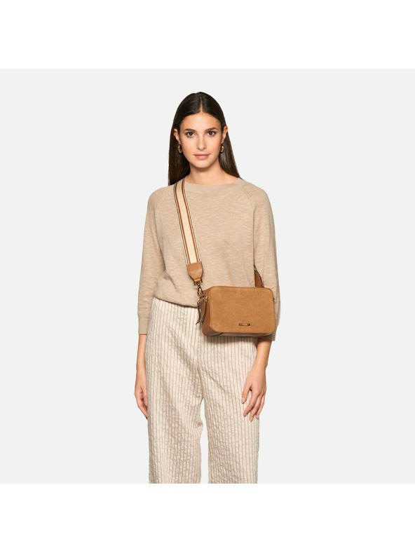 Geox Svetlohnedá dámska kabelka Geox Norize