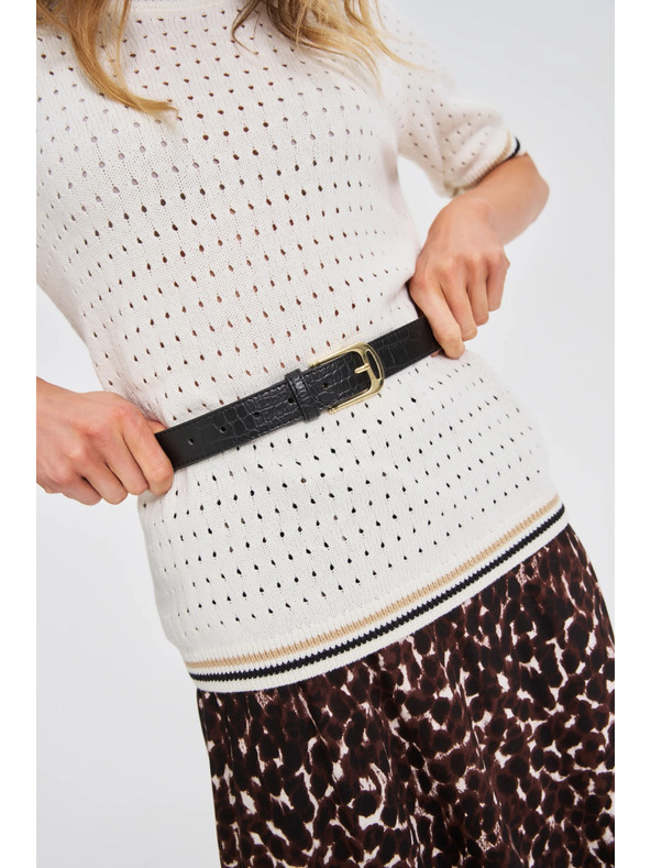 Moodo Opasok so zvieracím vzorom čierny Moodo