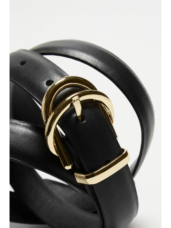 Moodo Úzky čierny opasok Moodo