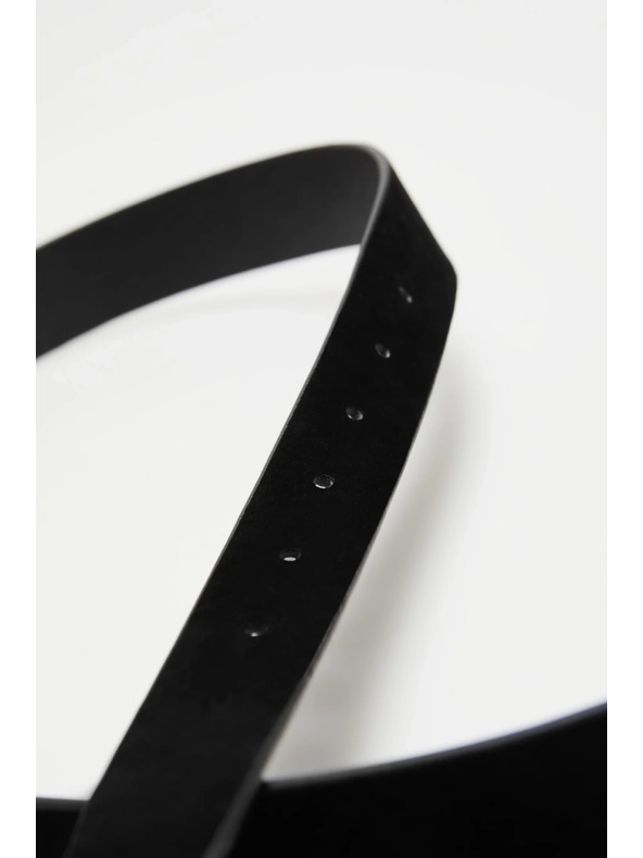 Moodo Hladký čierny opasok Moodo