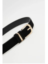 Moodo Hladký čierny opasok Moodo