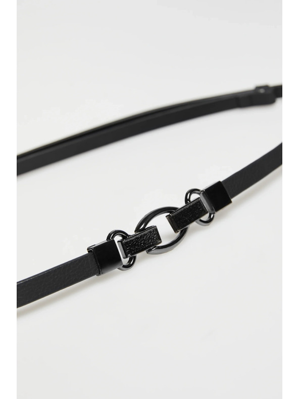 Moodo Tenký opasok čierny Moodo