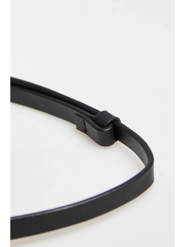 Moodo Tenký opasok čierny Moodo