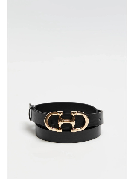 Moodo Opasok s ozdobnou sponou čierny Moodo