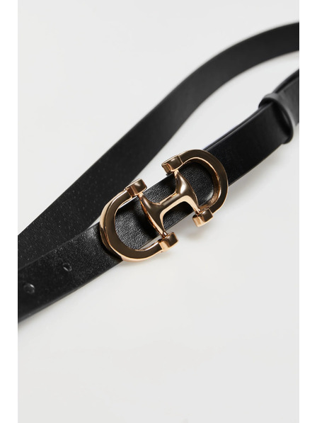 Moodo Opasok s ozdobnou sponou čierny Moodo