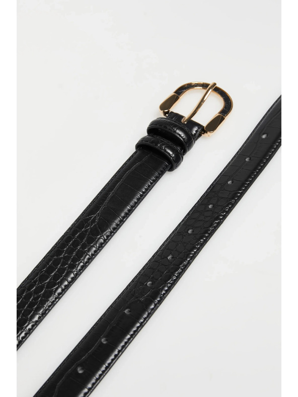 Moodo Opasok s ozdobnou sponou čierny Moodo