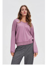 Moodo Blúzka z bavlny ružová Moodo
