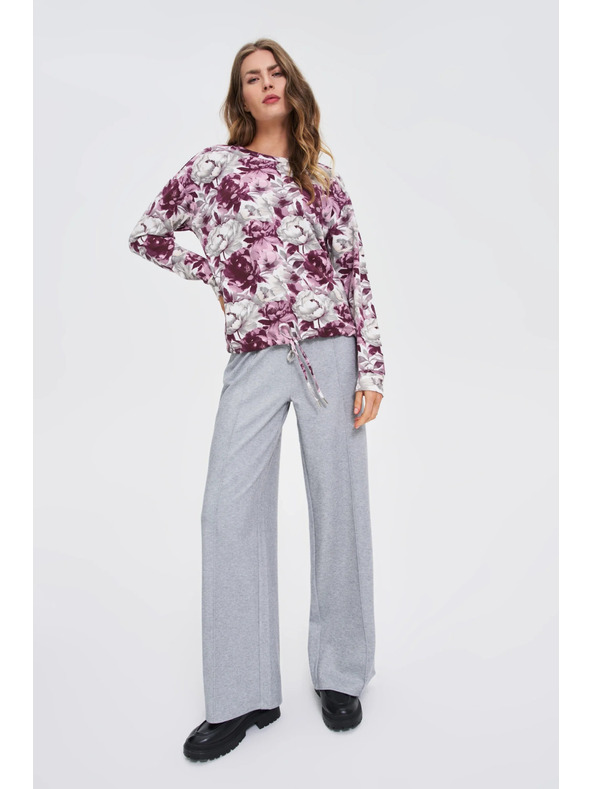 Moodo Kvetovaná mikina biela Moodo