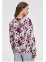 Moodo Kvetovaná mikina biela Moodo