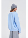 Moodo Blúzka s výstrihom do V svetlomodrá Moodo
