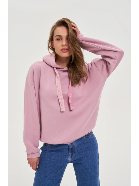 Moodo Mikina s kapucňou ružová Moodo