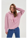 Moodo Mikina s kapucňou ružová Moodo