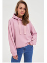 Moodo Mikina s kapucňou ružová Moodo