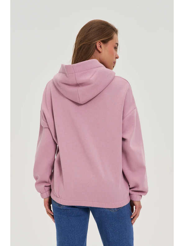 Moodo Mikina s kapucňou ružová Moodo