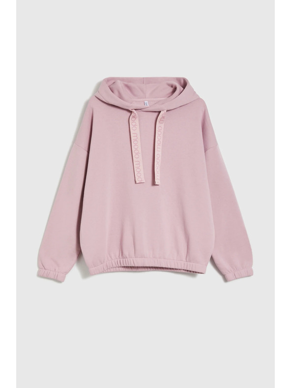 Moodo Mikina s kapucňou ružová Moodo