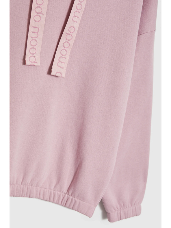 Moodo Mikina s kapucňou ružová Moodo